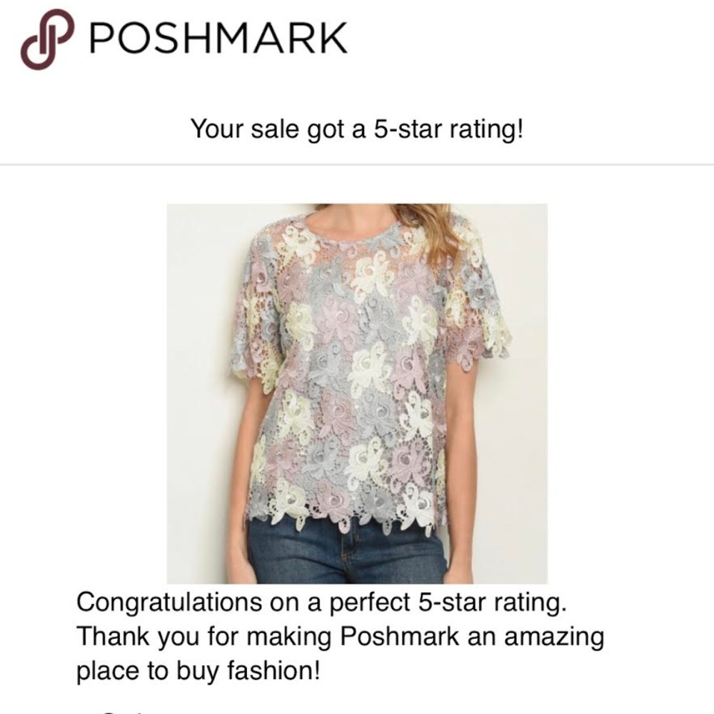 2 LEFT! GRAY MAUVE LACE CROCHET TOP & CAMI - Picture 4 of 8